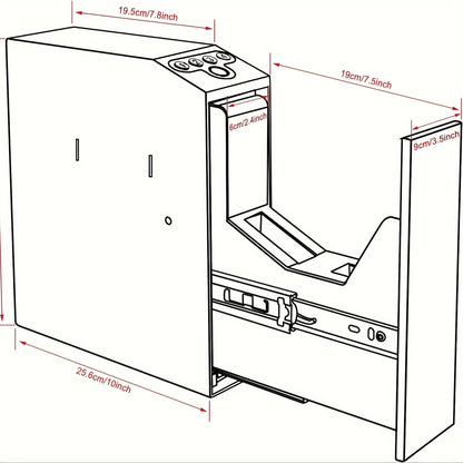 TACVAULT™ Secure Firearm Vault - for Bedside, Office & Vehicle Use