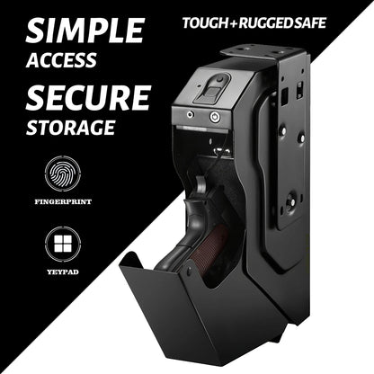 TACVAULT™ Secure Firearm Vault - for Bedside, Office & Vehicle Use